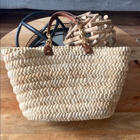 Tory Burch Audrey Straw Tote - Picture 6 of 12